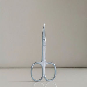 Ciseaux à cuticules incurvés (lame en acier inoxydable multi-usages, manche en plastique, pointe extra fine, lame longue) - Product Image 2