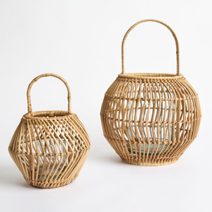 Trending design rattan <b>tealight</b> <b>lanterns</b> good quality natural <b>lantern</b> lights candle holder display - Product Image 5