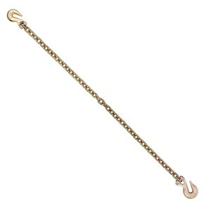 Catena di Trasporto G80 per Carichi Pesanti 5/16'' X 10.3FT con Ganci a Forcella, Capacità 4900 Libbre, Accessori per Controllo Sicuro del Carico - Product Image 1