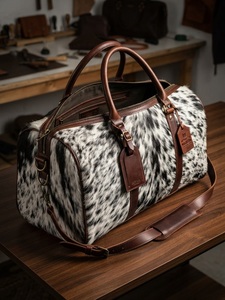Mochila de Viaje de Cuero Genuino de Piel de Vaca con Estampado Animal, Hecha a Mano, Directo de Fábrica, 20-35L, con Cierre, Portátil, para Fin de Semana, 2026 - Product Image 2