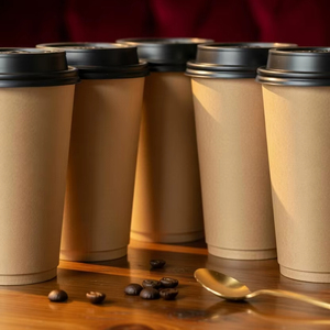 Vasos de Papel Desechables Ecológicos Premium Personalizados para Envasado de Bebidas, Múltiples Tamaños, Materiales Reciclables, Serigrafía - Product Image 1