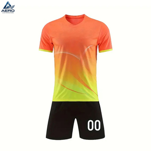 Meilleur fournisseur d'uniformes de football pour adultes, personnalisables avec votre nom ou logo, OEM ODM, en matière douce au toucher, nouveau style, pour la course et le sport. - Product Image 2