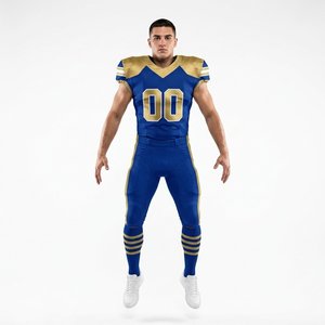 Custom Team Graphic American Football Uniform Sublimation Print Matching Outfit 100% Polyester <b>Material</b> - Product Image 6