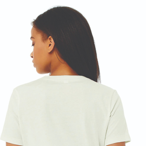 Women's O Neck T-Shirt 100% Airlume Combed and <b>Ring</b> Spun Cotton For STreetwear Citron Women's Relaxed Short Sleeve O Neck T-Shir - Product Image 6