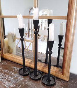 Modern Black Iron Taper Candle Holder Set Decorative <b>Tall</b> Metal <b>Candlestick</b> Stand Nordic Table Centerpiece for Home Wedding item - Product Image 6