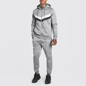 Conjunto Deportivo para Hombre, Chaqueta Deportiva Transpirable con Cierre Completo de Poliéster y Spandex y Pantalones Jogger Flexibles para Correr, Gimnasio y Fitness - Product Image 1