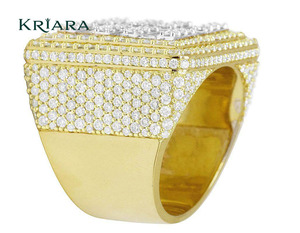 Bague en argent 925 pour homme avec diamants taille baguette cultivés en laboratoire, bijoux de mariage de luxe - Product Image 4