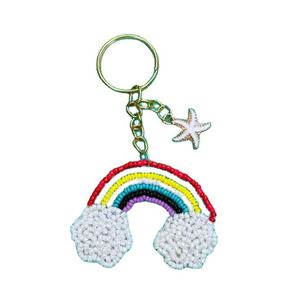 Porte-clés artisanal classique à perles avec motif cochon et rectangle pour femmes et filles - Design personnalisable Prix - Product Image 5