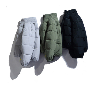 Veste matelassée décontractée pour homme, idéale pour l'hiver et les activités de plein air, col montant, fermeture éclair, couleur unie, légère, respirante et à séchage rapide - Product Image 5