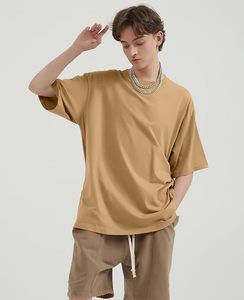 Heavy Weight 100% Cotton Oversized T-<b>Shirt</b> <b>Men</b> 220 Grams Shoulder Custom Printing Hip Hop Plus Size 100% Cotton Blank Boxy <b>Men's</b> - Product Image 2
