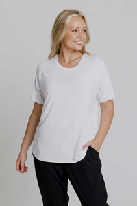Camiseta Informal de Algodón para Mujer, Personalizada, Suave, de Manga Corta y Cuello Redondo, Top de Moda Femenina - Product Image 4