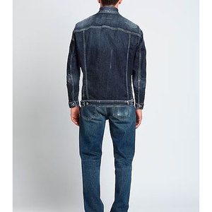 Latest Design High Street Men's <b>Denim</b> <b>Jackets</b> Full Sleeves Light Color Washed Front Pockets Customizable Colors Sizes - Product Image 3