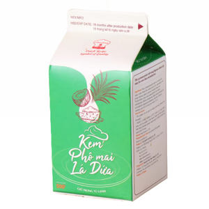 Fabricant de qualité professionnelle OEM/ODM Crème non laitière HALAL pour boissons, dessert au fromage Pandan, crème pour café et thé au lait 500G - Product Image 1