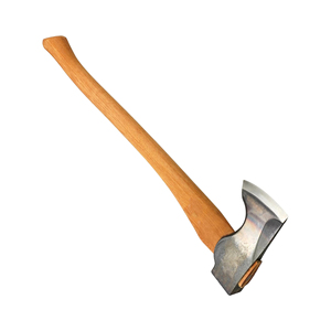 Hache de futaie industrielle UM STEEL, lame en acier inoxydable à 5 tranchants, manche en bois, pour l'extérieur, la foresterie et la coupe de bois, robuste - Product Image 4
