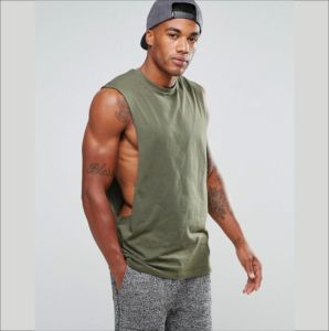 Gilets de musculation IOTA SPORTS avec logo personnalisé, 100% coton, 180 GSM, poids moyen, gilets de musculation pour la force athlétique - Product Image 2