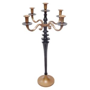 Antique <b>Grey</b> 5-Arm Floor Candelabra Other <b>Candle</b> Holders Lantern & Jar for Christmas Decorations Tabletop Centerpiece Candelabra - Product Image 5