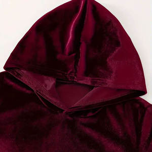 Conjunto Deportivo de Mujer, 100% Algodón, de Primera Calidad, Diseño Liso, Sudadera con Capucha, Tallas Grandes, para Invierno - Product Image 6