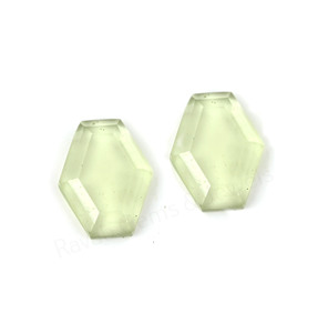 Cuarzo Amatista Verde, Forma Hexagonal, Corte Escalonado, Alto Pulido, 10x16mm, Cabujón Suelto, Gema para Joyería, Colgante, Collar, Pendiente - Product Image 6