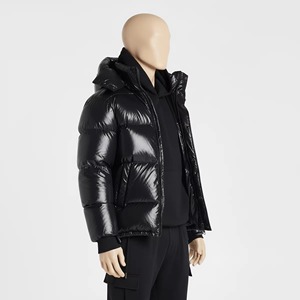 Customer Demand Best Manufacturer Cheap Price Men Leather puffy Jacket Wholesale Custom <b>Label</b> Hot Fashion Men Leather Jacket - Product Image 5