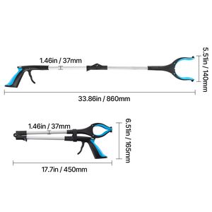2 Pack 34\" Foldable Reacher Grabber Pickup <b>Tool</b> 360 Degrees Rotating Dual Sided Magnet <b>Pick</b>-<b>Up</b> <b>Tool</b> - Product Image 6