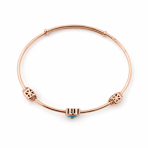 Pulsera Infantil de Oro Rosa de 18K con Oso de Peluche, Esmalte Colorido, Acabado Pulido, Joyería Fina para Niñas, Regalo de Cumpleaños, Uso Diario - Product Image 4