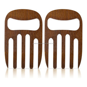 Ensemble de serveurs à salade élégants en bois d'acacia massif Outils à main efficaces pour mélanger et servir en gros - Product Image 1