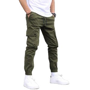 Pantalons de haute qualité pour hommes pantalons Cargo personnalisé blanc piste pantalons Cargo pour hommes multi-poches pantalons de Jogging exportation de BD - Product Image 2