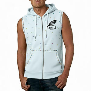 Sudadera sin Mangas Ligera de Algodón 100% para Hombre, Estilo Deportivo, la Más Vendida, para Fitness Muscular, Básica, Mezcla de Algodón - Product Image 6