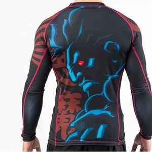 Wholesale 2026 High Quality <b>Compression</b> <b>Shirt</b> Breathable Rash Guard Customized Printing For Running Fitness OEM Service - Product Image 3