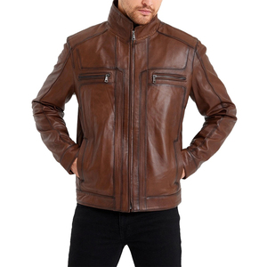 Premium Cowhide Leather <b>Men</b> Bomber <b>Jacket</b> <b>Flight</b> Style Ribbed Collar Cuffs Black Wholesale Factory Direct Price - Product Image 1