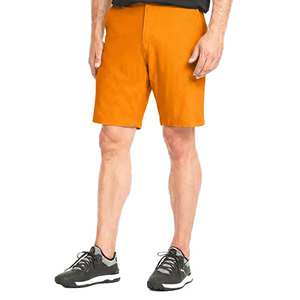 Shorts Bermuda en Coton Oxford Gris Clair pour Homme, Taille Mi-Haute, Fermeture Boutonnée, Style Décontracté avec Poches, Tissu Respirant - Product Image 5