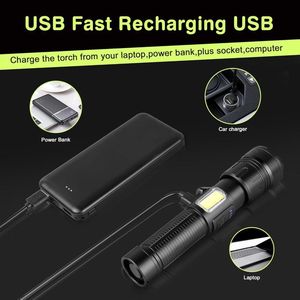 Portable Rechargeable <b>LED</b> <b>Flashlight</b> for Household Use - Product Image 5