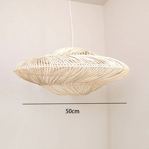 Decorative lamps made from rattan in the shape of <b>wheels</b>, round airplane-shaped chandeliers for the living room.black-white - Product Image 4