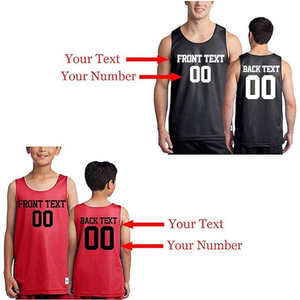 เสื้อบาสเก็ตบอล OEM พิมพ์ลาย ระบายอากาศได้ดี ผ้าทนทาน สวมใส่สบาย ไร้แขน แห้งเร็ว สำหรับผู้ใหญ่ทุกเพศ - Product Image 3