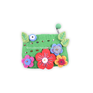 Monedero de Fieltro con Diseño de Flores de Temporada - Product Image 1