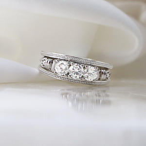 CVDDiamond 10K Or Massif F VVS-VS Carat All Cut Lab Grown Bague en diamant Cadeaux de fiançailles de luxe pour les femmes Bijoux fins Mariage - Product Image 1