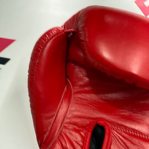 Gants de boxe en cuir de vache véritable FLY Red sur mesure, fermeture à sangle, entraînement confortable, rembourrage absorbant les chocs - Product Image 6