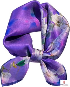 Luxury Printed Short <b>Scarf</b> Fabric Custom OEM ODM White Label Textile Manufacturer Fashion Accessories Supplier - Product Image 6