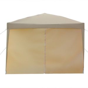 Practical Waterproof Khaki Camping Tent 3 X 3m Right Angle Folding with Two Doors and Two Windows - Product Image 4