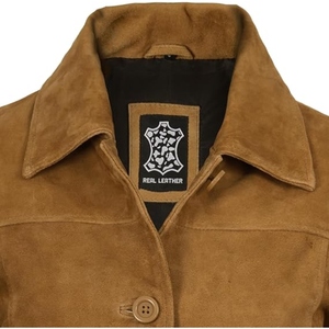 Manteau long élégant en cuir véritable pour femme, trench-coat de luxe pleine longueur, vêtements sur mesure OEM en gros - Product Image 6