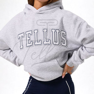 Sudadera con Capucha de Alta Calidad para Mujer, Bordada, Forrada para Invierno, a la Moda, Talla Grande, Holgada, Nueva Llegada - Product Image 6