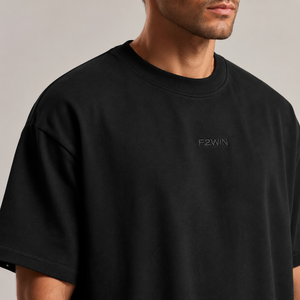F2WIN <b>Men's</b> Regular Fit Polyester/Cotton T-<b>Shirt</b> Short Sleeve O-Neck Printed Formal Jersey Breathable Eco-Friendly 220g Front - Product Image 3