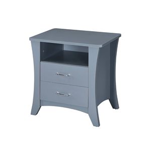 Mesa auxiliar con acabado en gris Colt para mesitas de noche - Product Image 3