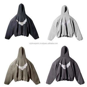 Sudaderas con Capucha Extra Grandes Unisex de Alta Calidad para Invierno, con Impresión Digital Sólida y Logotipo Personalizado, de Algodón/Poliéster, Transpirables y de Secado Rápido para Hombre y Mujer - Product Image 3
