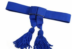 Ceinture de cérémonie bleu roi – Accessoire de tenue uniforme formelle pour événements et défilés - Product Image 6
