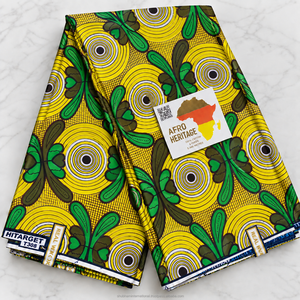 Ankara Wax Printed Cotton Fabric African Fashion Textile for Traditional <b>Dresses</b> Clothing Sewing and DIY - Product Image 1