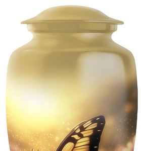 Urna Funeraria para Adultos de Diseño Moderno Americano Hecha a Mano, Hermosa Urna Conmemorativa para Entierro - Product Image 4