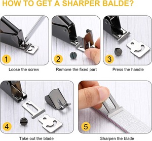 Ensemble professionnel de coupe-ongles en acier inoxydable, outils de coupe-cuticules pour les doigts et les orteils, kit de manucure, emballage en boîte cadeau - Product Image 4