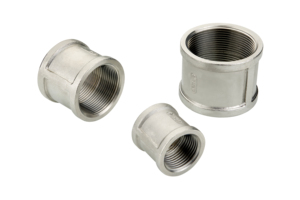 Conector hembra de hierro fundido cincado con rosca BSPT para tuberías de suministro de agua a baja presión, plomería y fluidos. - Product Image 1