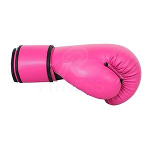 Gants de boxe professionnels personnalisés en cuir noir avec fermeture auto-agrippante rouge en EVA antidérapante, légers, synthétiques, pour arts martiaux - Product Image 4